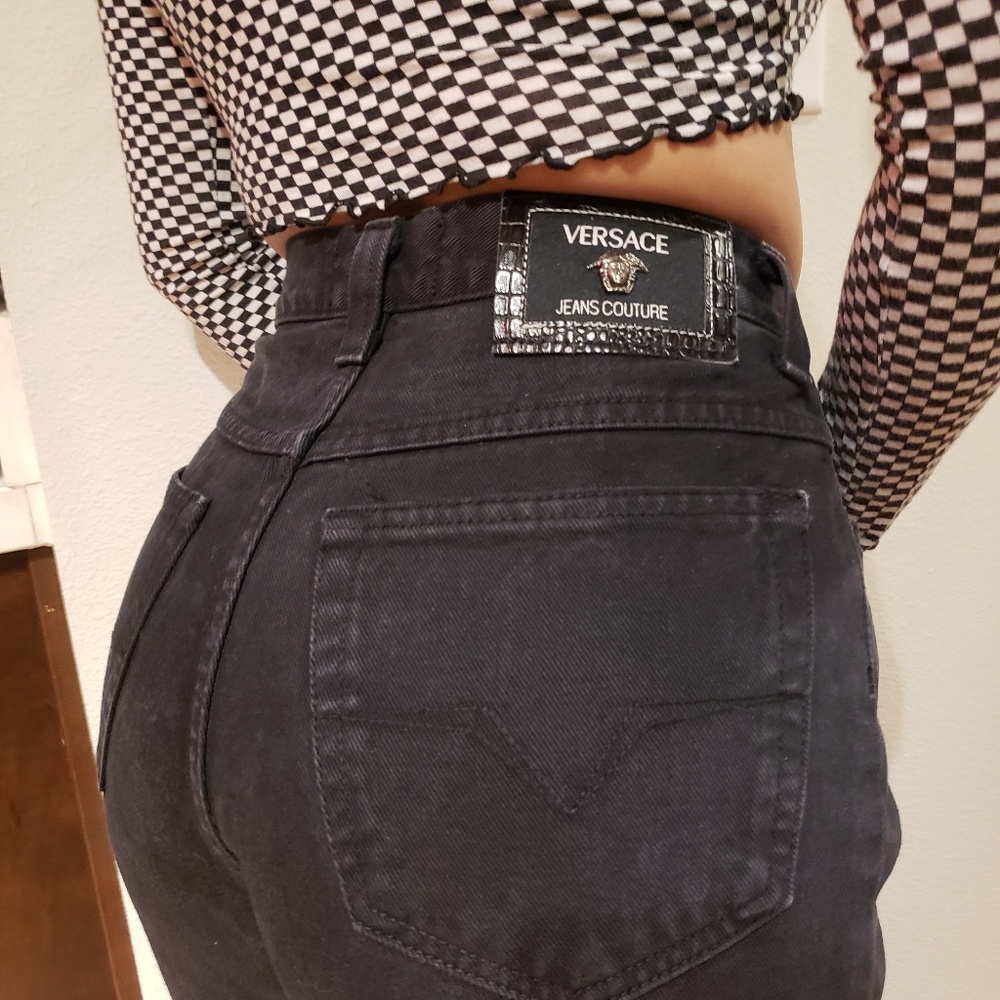 Versace high waist mom jeans